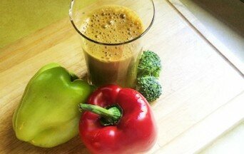 Рецепт сока из сладкого перца и брокколи